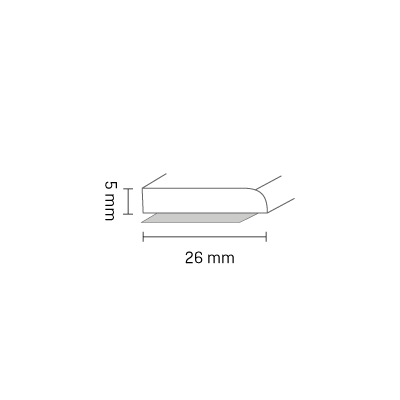 Universal - Flachleiste, Selbstklebend mit Lippe 30 x 2,5mm, Universaldichtungen, Zubehör